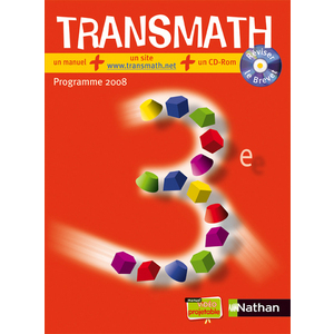 PACK 2 TOMES TRANSMATH 3E + CD-ROM 2008