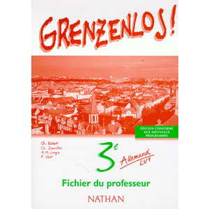 GRENZENLOS 3E LV1 NE PROFESSEUR 1999