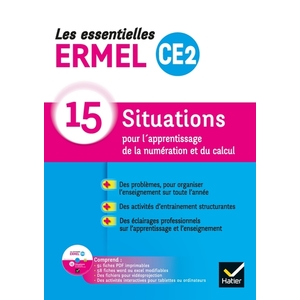 LES ESSENTIELLES ERMEL - MATHS  CE2 ED. 2019 - GUIDE + CDROM