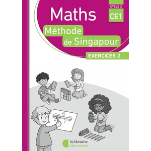 PACK 10 EX MATHS SINGAPOUR EXERCICES 2 CE1