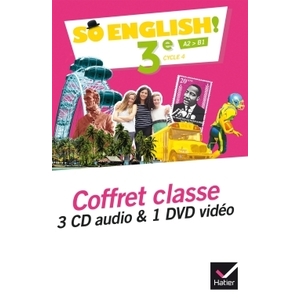 SO ENGLISH! - ANGLAIS 3E ED. 2017 - COFFRET CD / DVD CLASSE