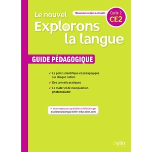LE NOUVEL EXPLORONS LA LANGUE CE2 - GUIDE PEDAGOGIQUE 2020