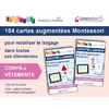104 CARTES AUGMENTEES MONTESSORI CORPS ET VETEMENTS