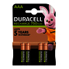DURACELL 4 PILES RECHARGEABLES AAA 750MAH
