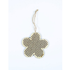 SUSPENSION BOIS A BRODER FLEUR