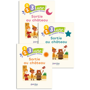 1, 2, 3, LUNE !- MES PREMIERES LECTURES - SORTIE AU CHATEAU (PACK 1 ALBUM SOLEIL + 1 ALBUM ETOILE +