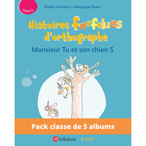 PACK DE 5 EX HISTOIRES FARFELUES D'ORTHOGRAPHE - MONSIEUR TU ET SON CHIEN S