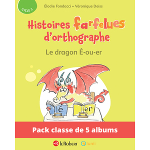 PACK DE 5 EX HISTOIRES FARFELUES D'ORTHOGRAPHE - LE DRAGON E-OU-ER