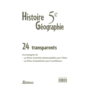 TRANSPARENTS HIST-GEO 5E 2005