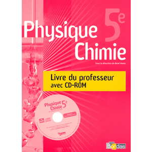 VENTO PHYSIQUE CHIMIE 5E 2006 LIVRE DU PROFESSEUR AVEC CD-ROM