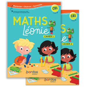 LES MATHS AVEC LEONIE CE1 2020 CAHIERS DE L'ELEVE N01 ET N02 SOUS BLISTER