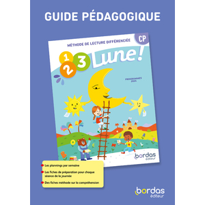 1, 2, 3, LUNE - METHODE DE LECTURE CP - 2024 - GUIDE PEDAGOGIQUE