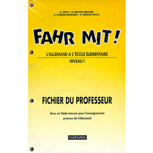 FAHR MIT CM FICHIER MAITRE NIVEAU 1 ALLEMAND