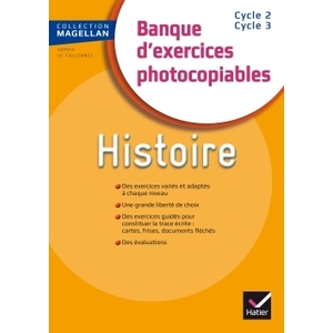 MAGELLAN HISTOIRE CE/CM BANQUE D'EXERCICES ED. 2015 - FICHIER PHOTOCOPIABLE
