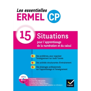 LES ESSENTIELLES ERMEL 15 SITUATIONS - CP ED. 2016 GUIDE + CDROM