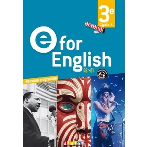 E FOR ENGLISH 3E (ED. 2017) - LIVRE