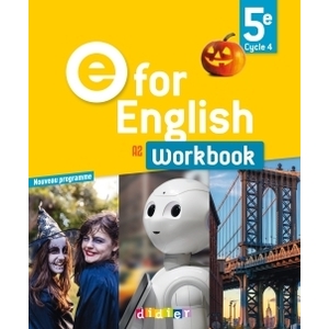 E FOR ENGLISH 5E (ED.2017) - WORKBOOK - VERSION PAPIER