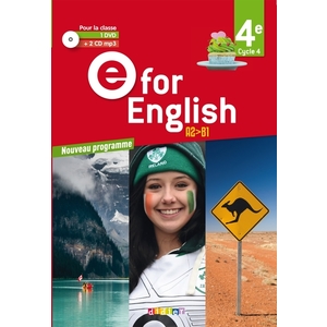 E FOR ENGLISH 4E (ED. 2017) - COFFRET CLASSE 2 CD AUDIO + 1 DVD