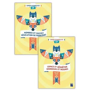 TOTEM MATHEMATIQUES CP - CAHIERS D'EXERCICES 2 VOLUMES - NUMERATION + GEOMETRIE