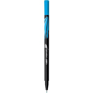 FEUTRE INTENSITY - ENCRE BLEUE CLAIR POINTE FINE BAGUÉE EN MÉTAL DE 0,4MM