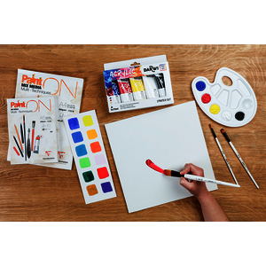 DARWI 1 LOT 5 TUBES PEINTURES ACRYLIQUES 75 ML COLORIS ASSORTIS