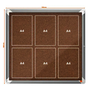 1 VITRINE PREMIUM PLUS INTERIEUR LIEGE 6 FEUILLES A4