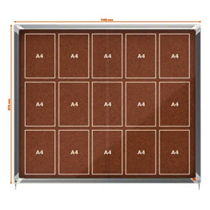 1 VITRINE PREMIUM PLUS INTERIEUR LIEGE 15 FEUILLES A4