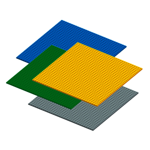 UNICO - 4 PLAQUES DE BASE CARREES COLORIS ASSORTIS