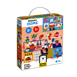 PUZZLE LA MAISON 24 PIECES + 32 CARTES ILLUSTREES