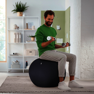 1 BALLON D'ASSISE LESTE GRIS FONCE 55CM