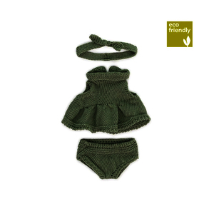 ENSEMBLE V?TEMENTS POUPEE 21CM - ROBE ET BANDEAU