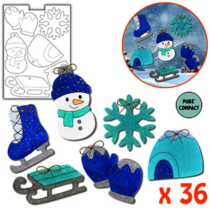 36 SUSPENSIONS A DECORER THEME HIVER