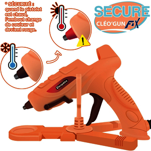 MAXI PACK CLEO GUN FIX D?COR? + STATION + 10 RECHARGES + 2 PINCES