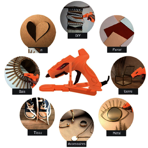 MAXI PACK CLEO GUN FIX D?COR? + STATION + 10 RECHARGES + 2 PINCES