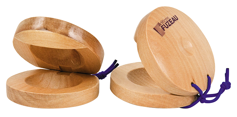 TROGN Castagnettes Espagnoles En Bois Avec Corde Pour Danse Flamenco Main En Bois Pour B Castagnettes